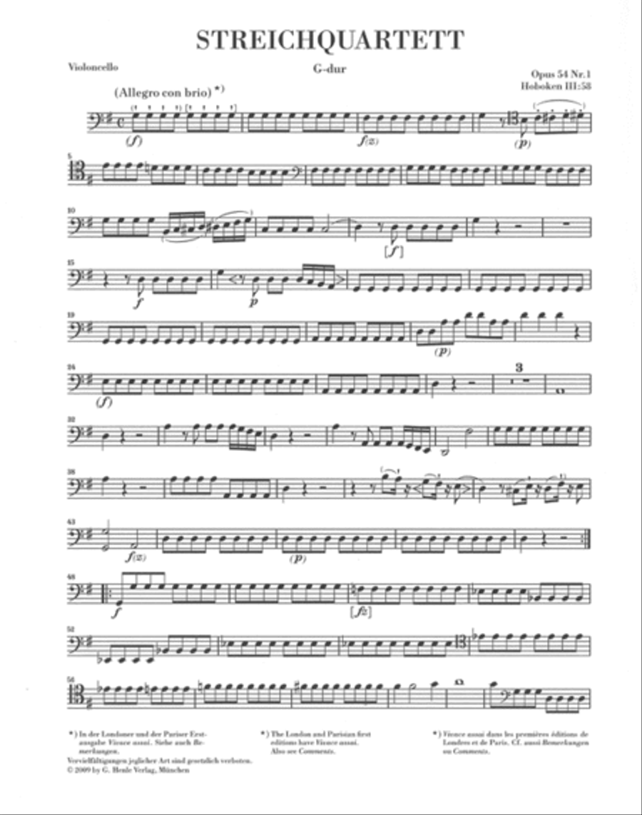 String Quartets, Vol. VII, Op. 54 and Op. 55 (Tost Quartets) String Quartet scores gallery preview page 6