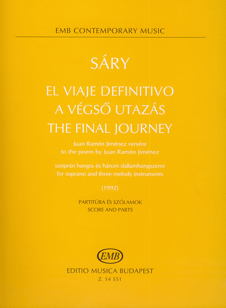 The final journey to the poem by Juan Ramon Jimene