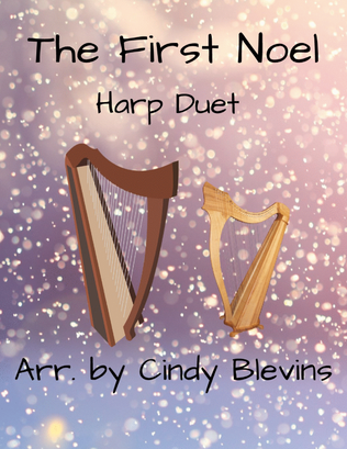 Book cover for The First Noel, for Harp Duet