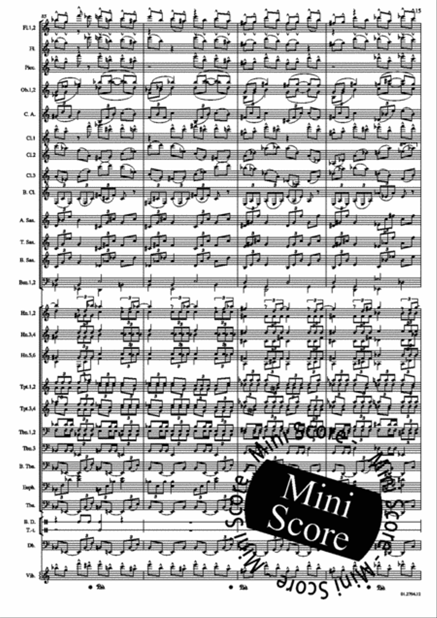 Concerto for Percussion and Band Concert Band scores gallery preview page 19
