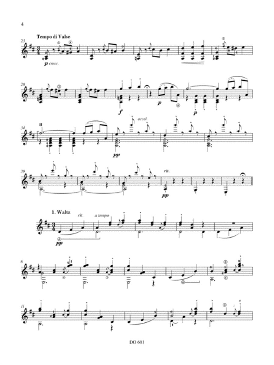 On the Beautiful Blue Danube Classical Guitar scores gallery preview page 4