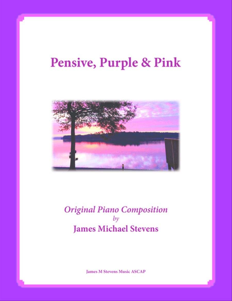 Pensive, Purple & Pink (reflective piano) Piano Solo scores gallery preview page 1