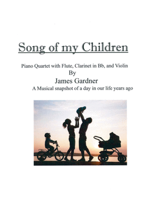 Book cover for Song of My Children for Piano Quartet