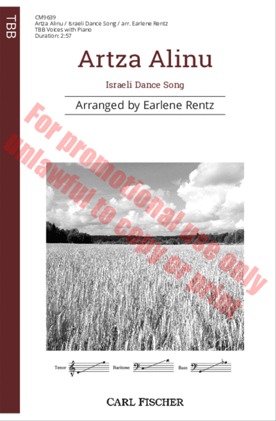 Artza Alinu 3-Part scores gallery preview page 2