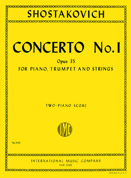 Concerto No. 1 in C minor, Op. 35 for Piano & Orchestra (2 copies required)