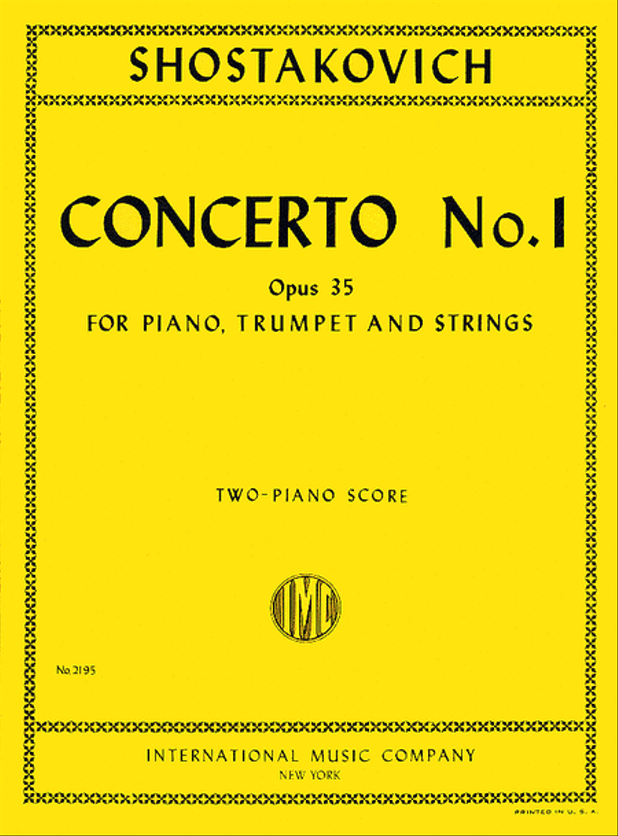 Concerto No. 1 in C minor, Op. 35 for Piano & Orchestra (2 copies required)