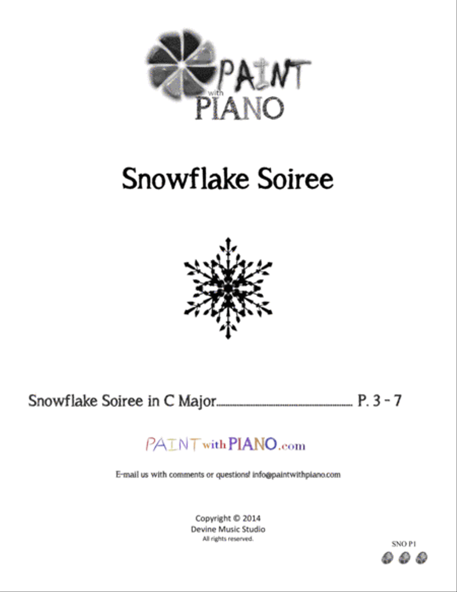 Snowflake Soiree (Easy Piano) Piano Method scores gallery preview page 2