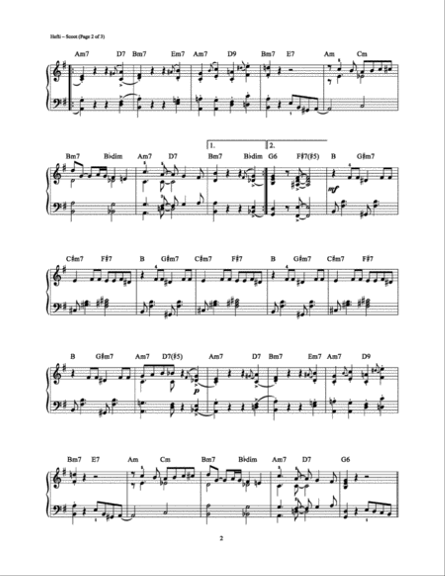 Scoot Piano Solo scores gallery preview page 2