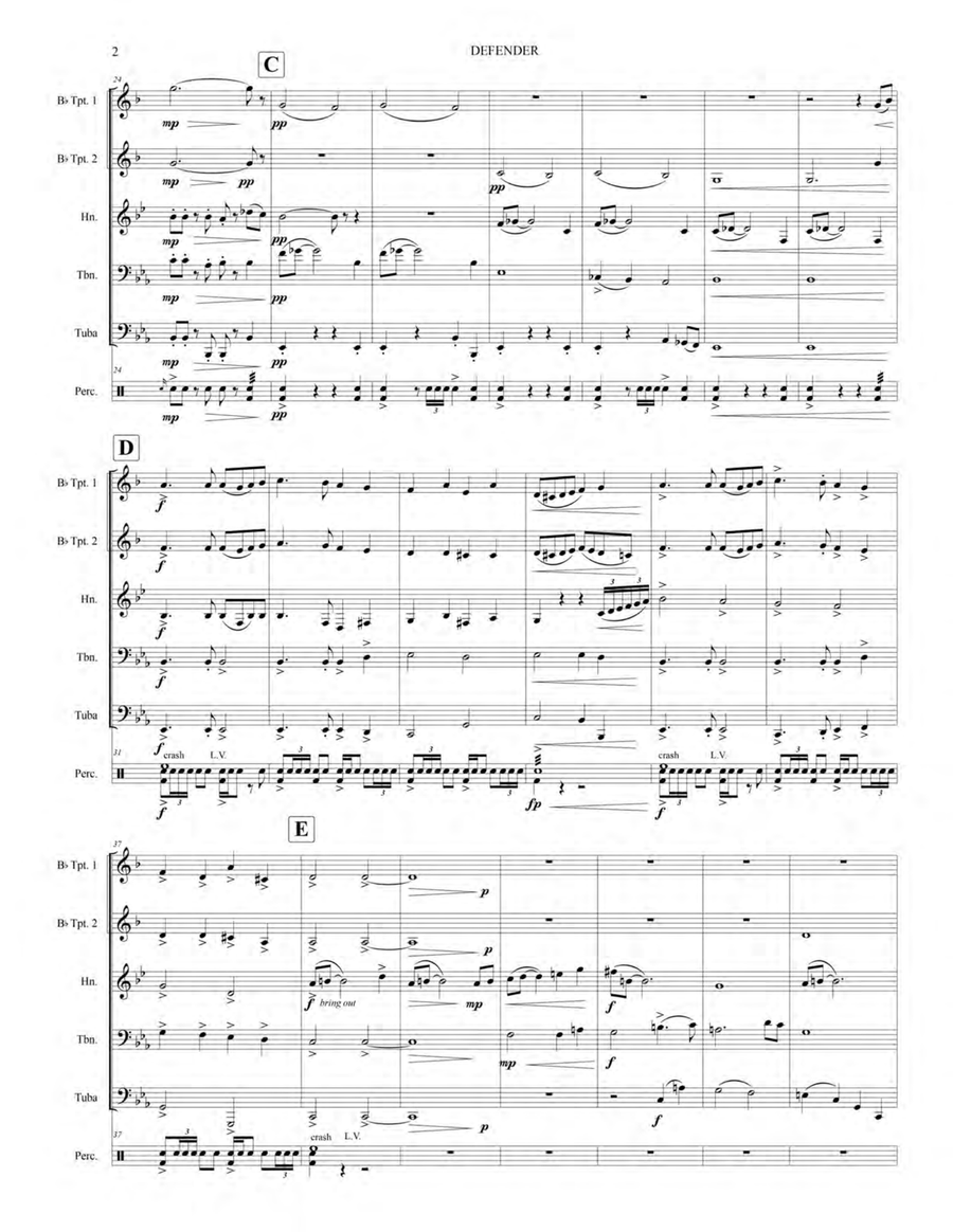 Defender, Op. 113 Chamber Music scores gallery preview page 6