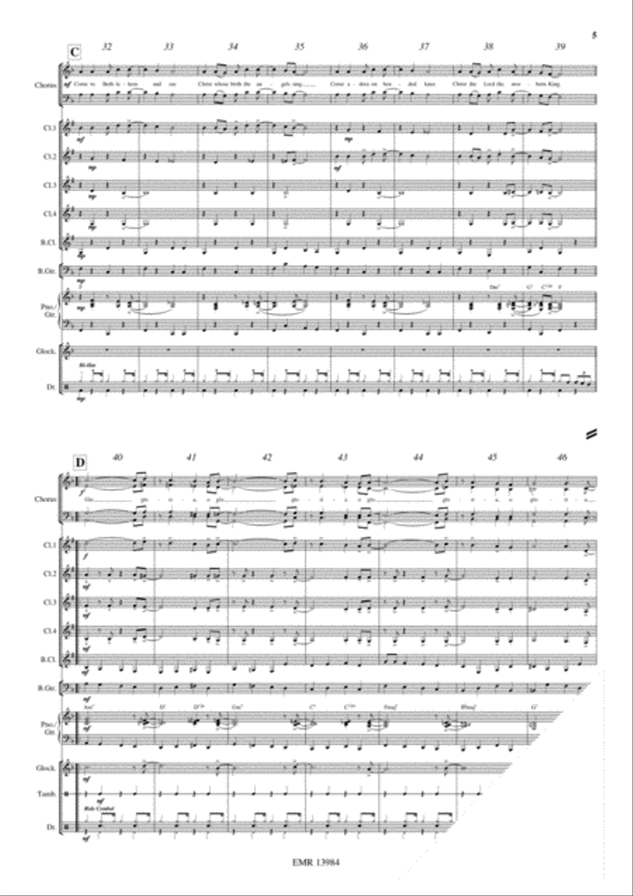 Christmas Glory Clarinet Quintet scores gallery preview page 6