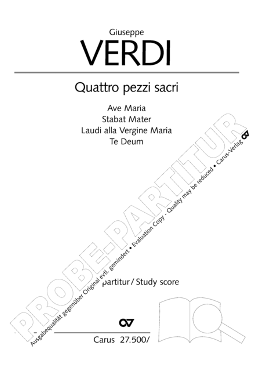 Quattro pezzi sacri Orchestra scores gallery preview page 2