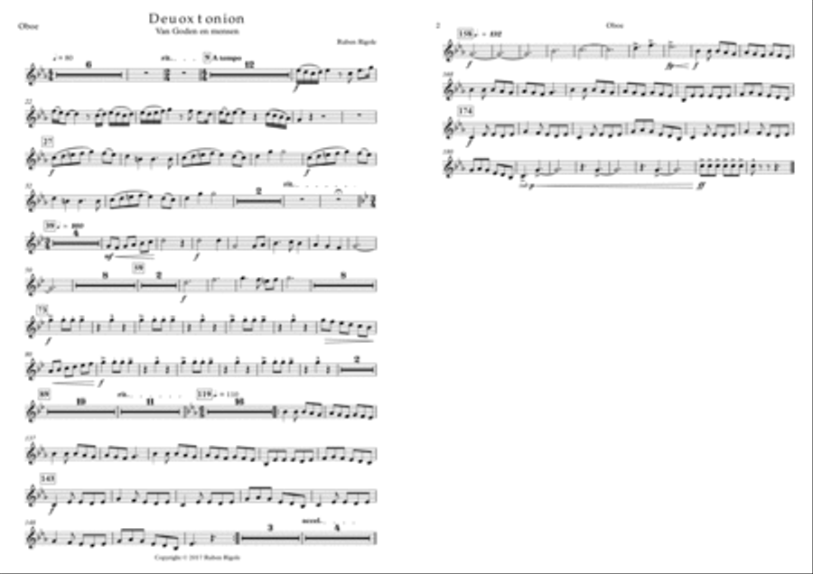 Deuoxtonion - parts Concert Band scores gallery preview page 3