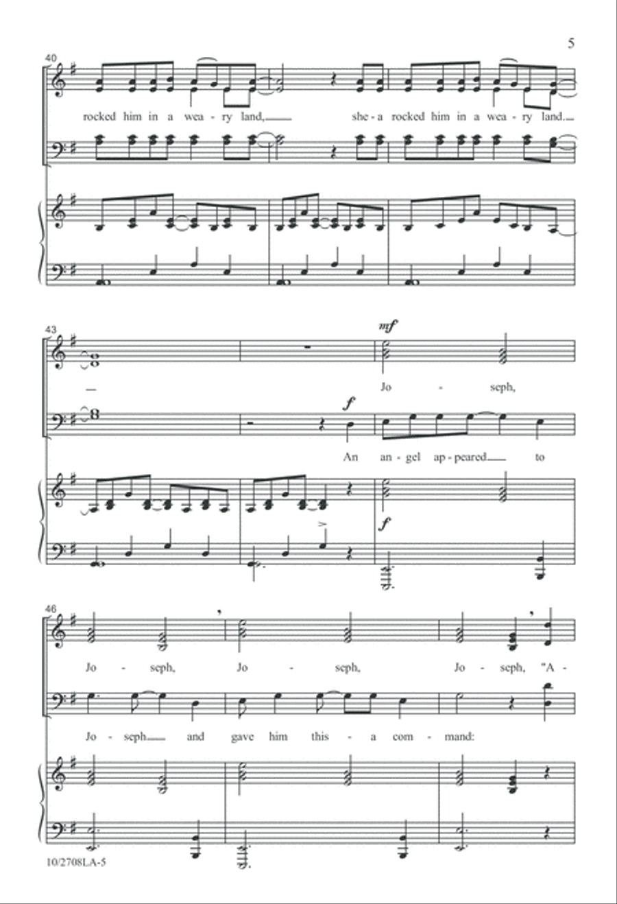 Sister Mary Had-a But One Child 4-Part scores gallery preview page 5