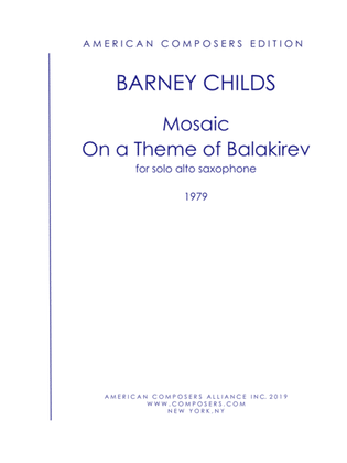 [Childs] Mosaic on a Theme by Balakirev