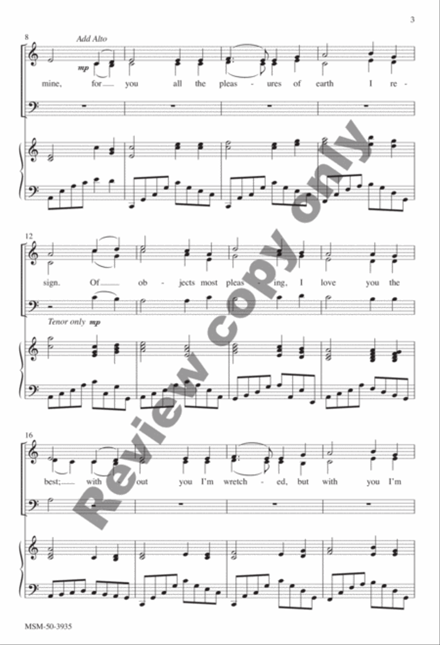 O Jesus, My Savior 4-Part scores gallery preview page 3