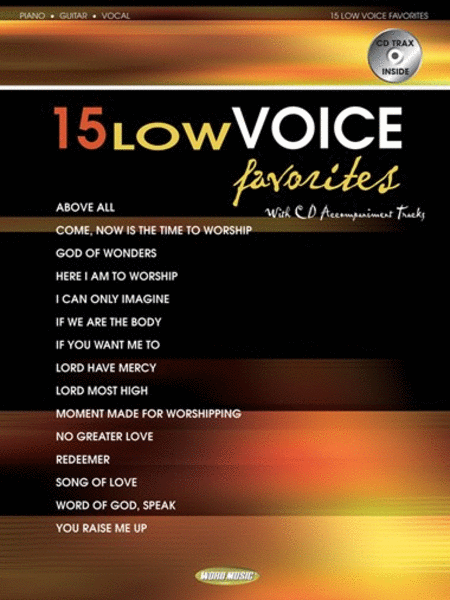 15 Low Voice Favorites - Vocal Folio with Accompaniment CD