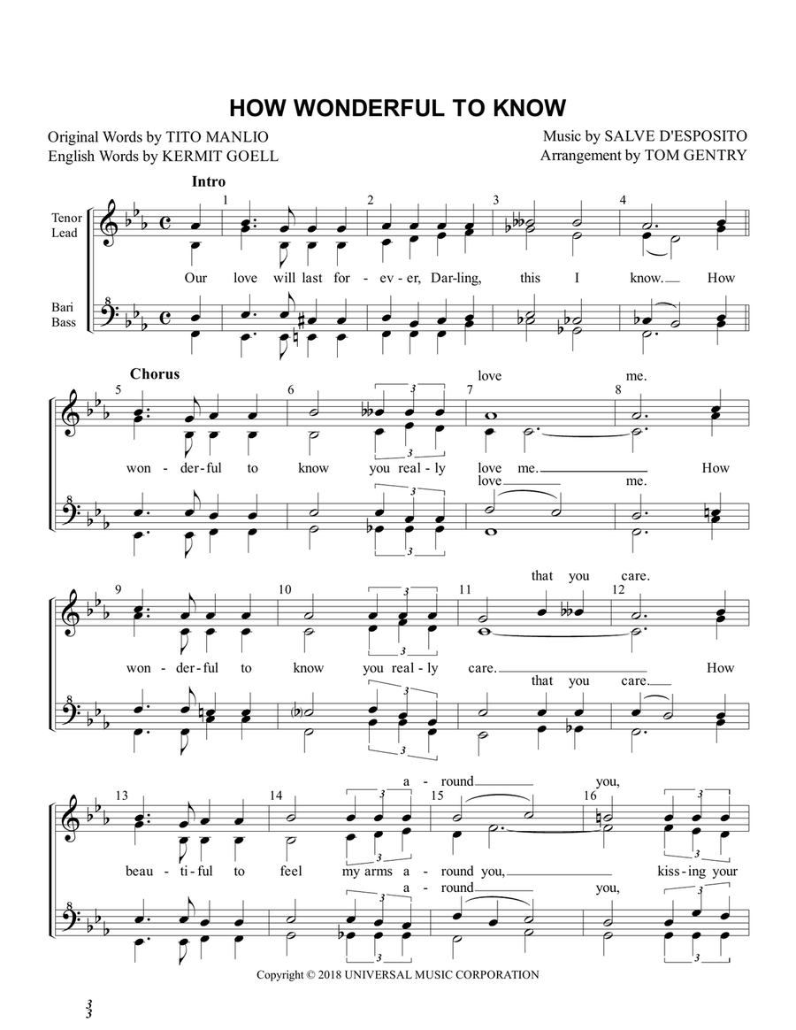 How Wonderful To Know SSAA scores gallery preview page 1