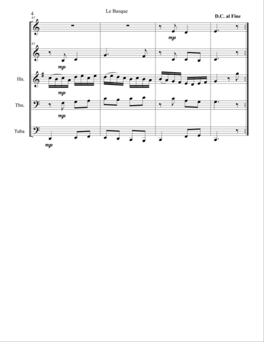 Le Basque Le Basque Brass Ensemble scores gallery preview page 4