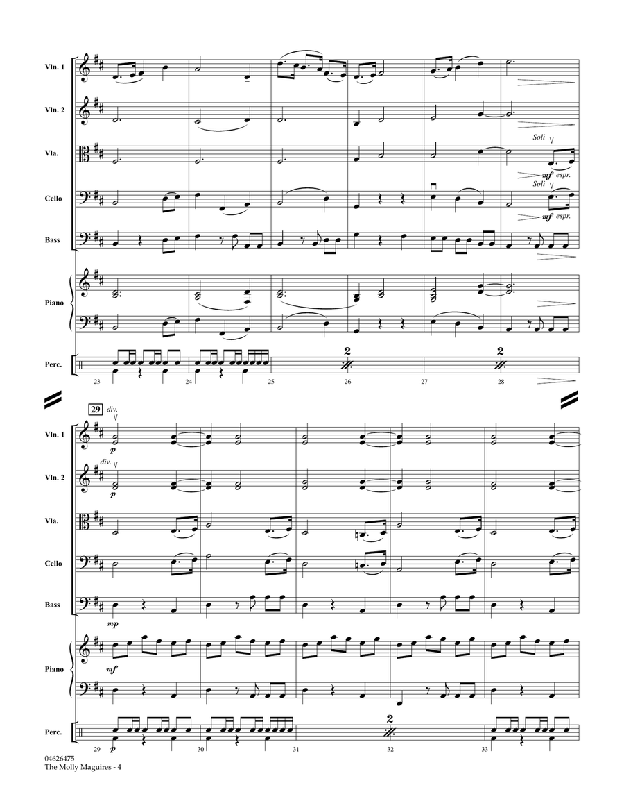 The Molly Maguires - Full Score Orchestra scores gallery preview page 4