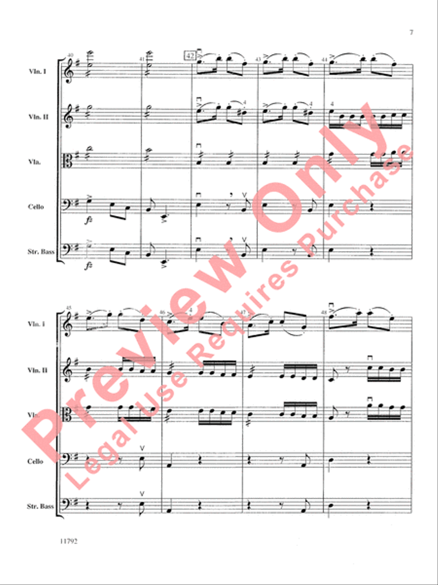 Symphony No. 9 String Orchestra scores gallery preview page 8