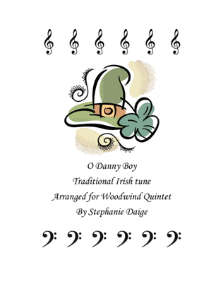 Book cover for O Danny boy for Woodwind Quintet