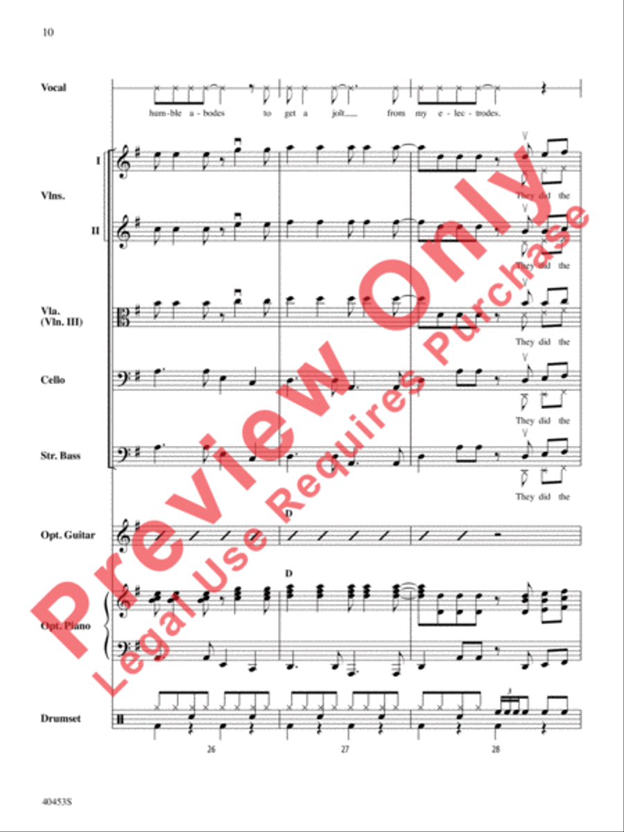 Monster Mash String Orchestra scores gallery preview page 11