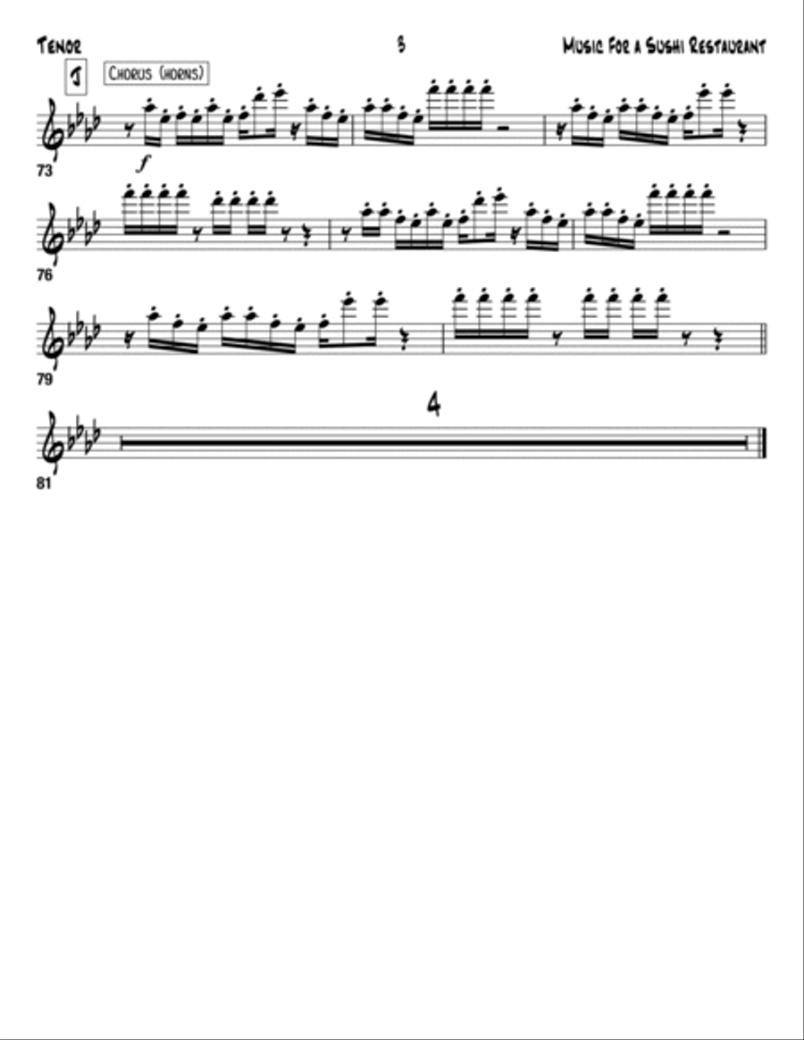 Music For A Sushi Restaurant Voice scores gallery preview page 6
