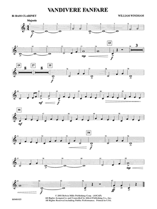 Vandivere Fanfare: B-flat Bass Clarinet