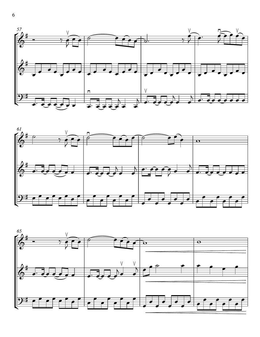 A Sky Full Of Stars String Trio scores gallery preview page 6