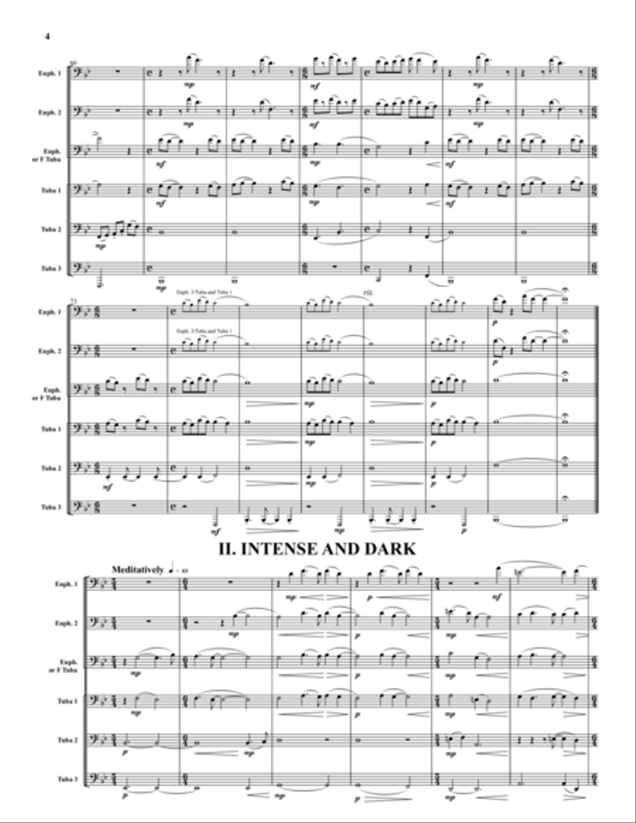 The Dark Chocolate Suite Euphonium scores gallery preview page 4