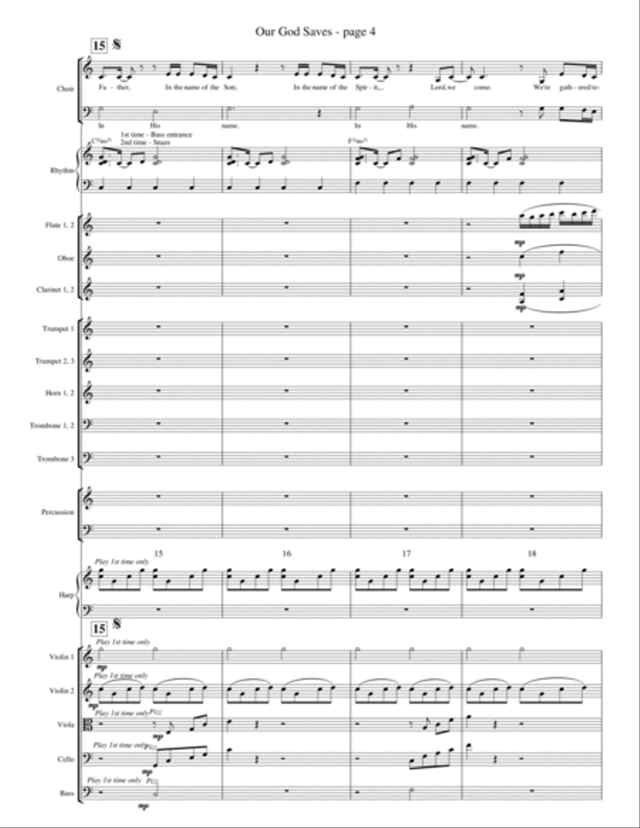 Our God Saves - Full Score Choir scores gallery preview page 4