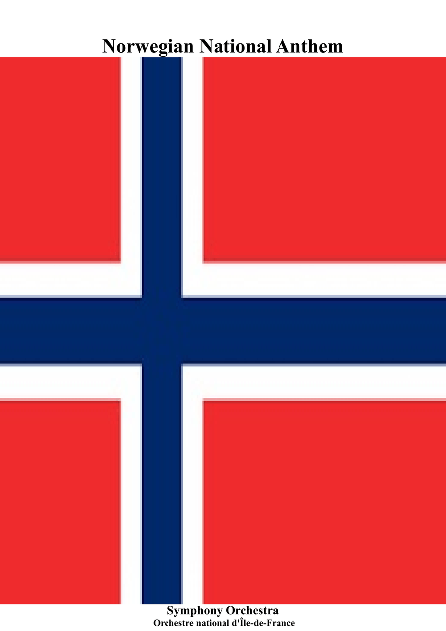 Norwegian National Anthem for Symphony Orchestra (Orchestre national d'Île-de-France Edition) Full Orchestra scores gallery preview page 1