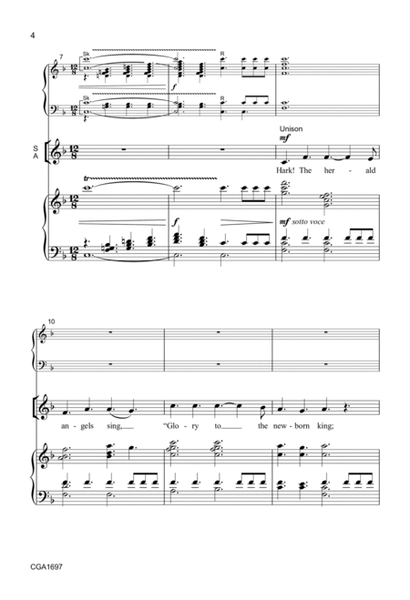 Hark! The Herald Angels Sing - SATB image number null