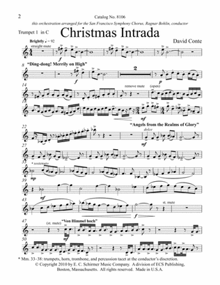 Christmas Intrada (Downloadable Brass Version Parts)