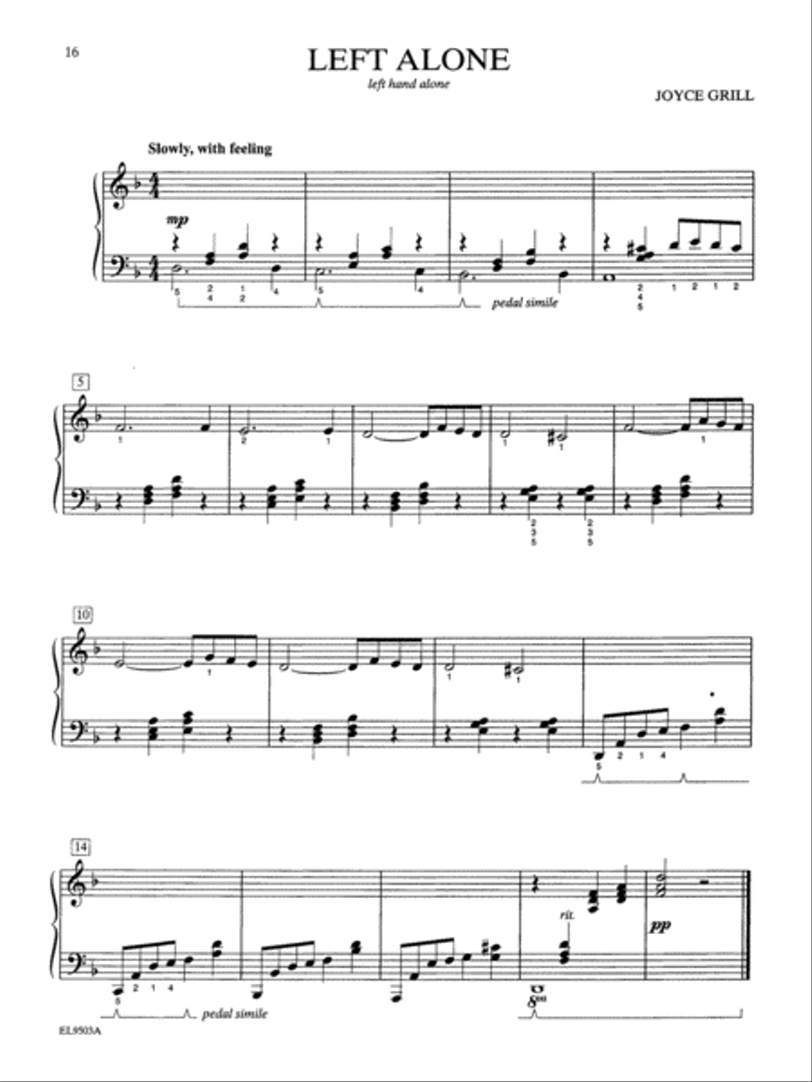 Left Alone -- Right On! Piano Solo scores gallery preview page 4
