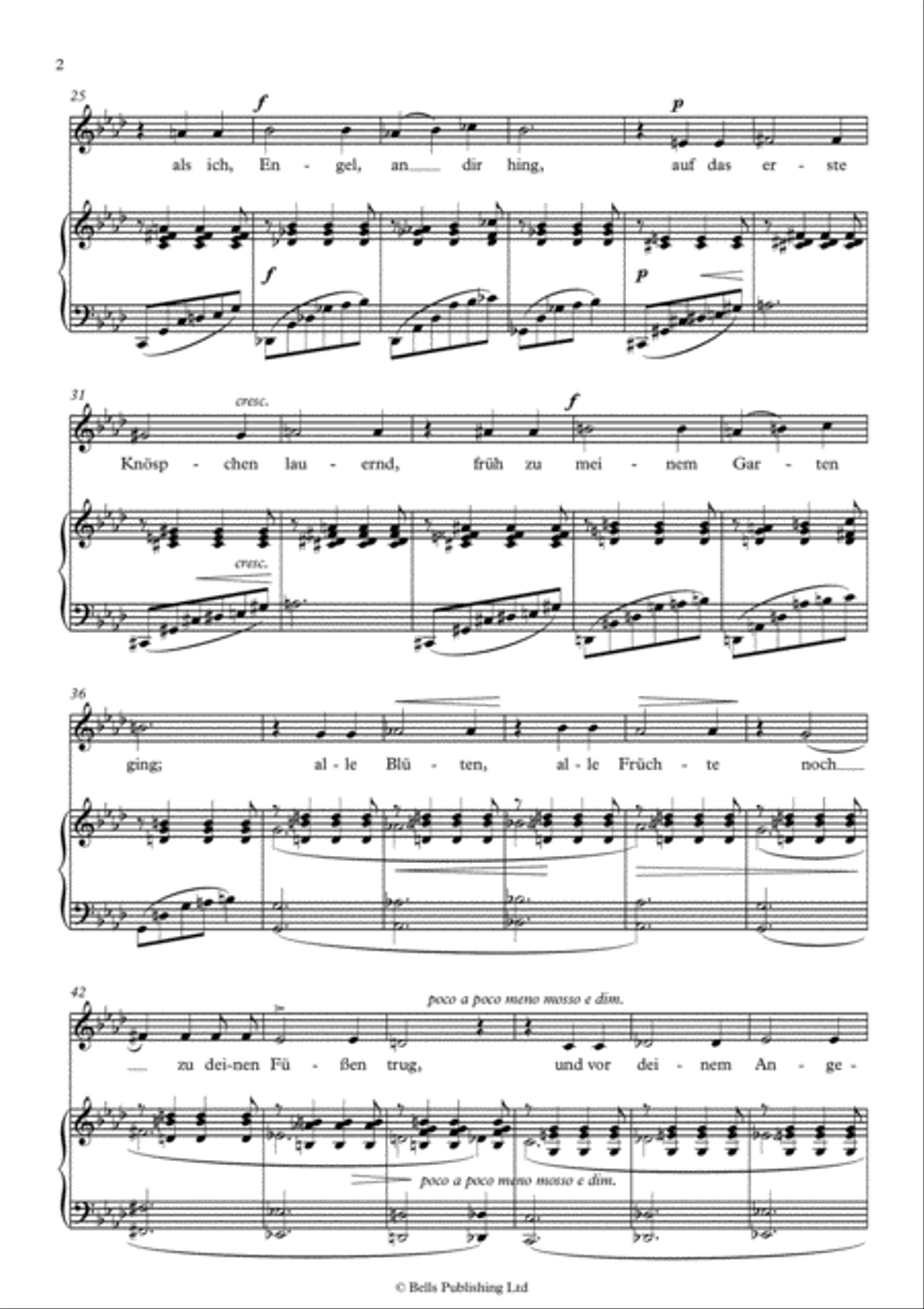 Zur Rosenzeit, Op. 48 No. 5 (F minor) Voice Solo scores gallery preview page 2