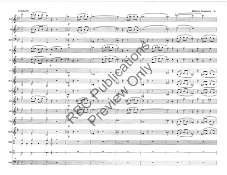 Military Symphony 2Nd Movement Woodwind Choir Octavo scores gallery preview page 8