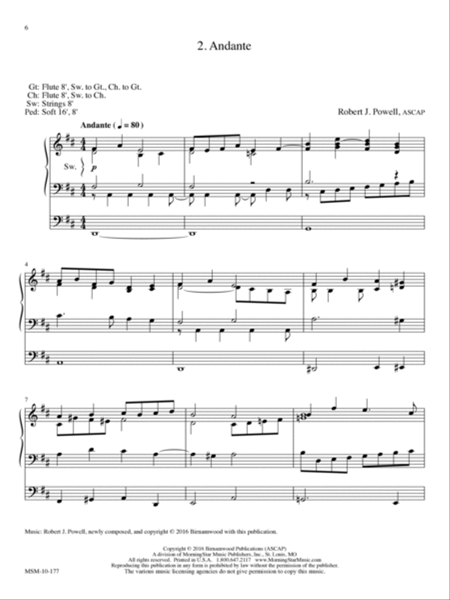 Six Voluntaries for Organ, Set 1 Organ scores gallery preview page 6