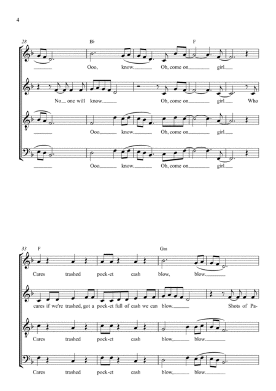 Marry You 4-Part scores gallery preview page 4