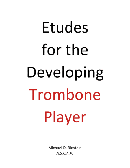 Etudes for the Developing Trombone Player