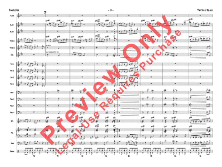 The Jazz Police The Jazz Police Jazz Ensemble scores gallery preview page 15