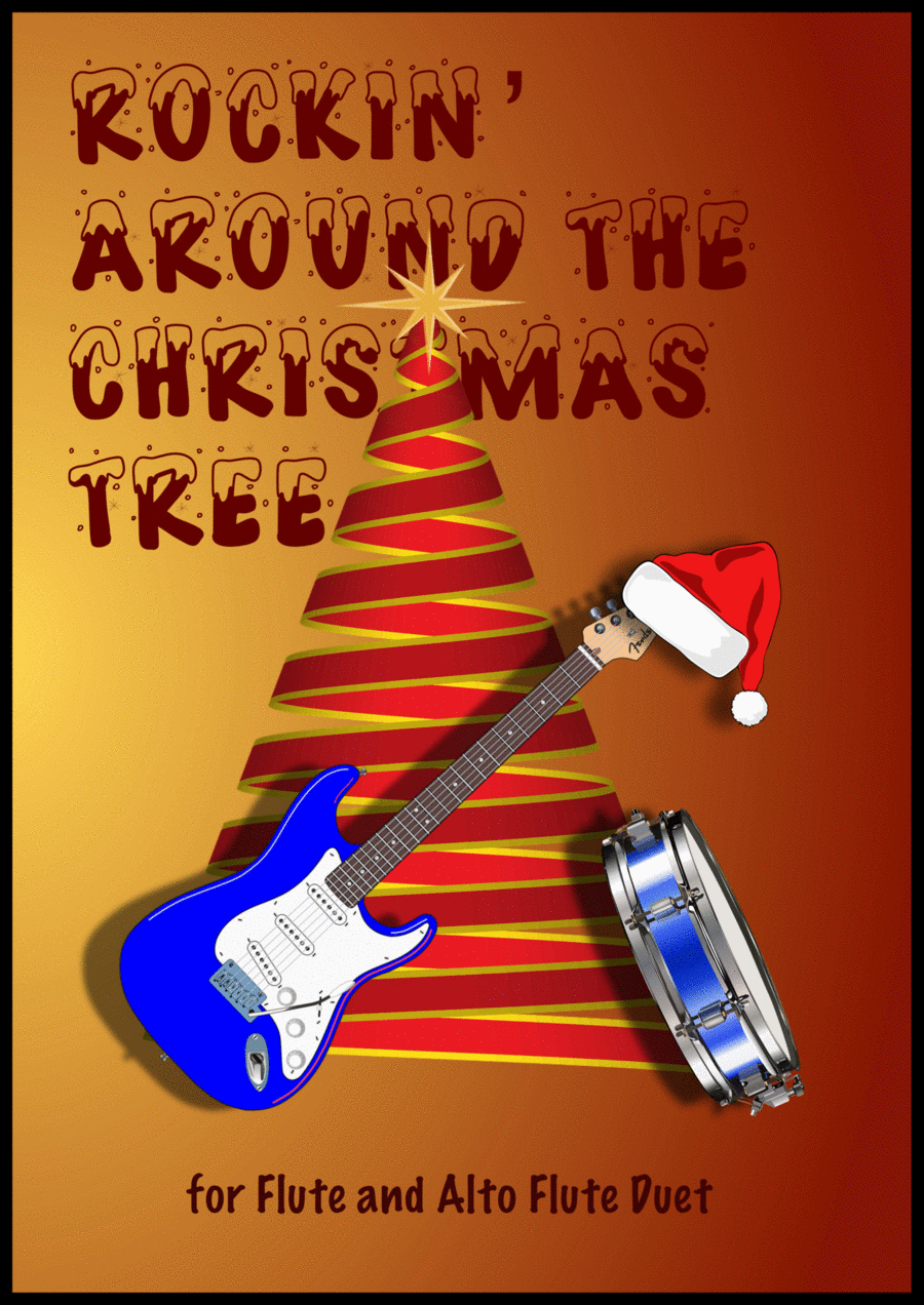 Rockin' Around The Christmas Tree Flute Duet scores gallery preview page 1