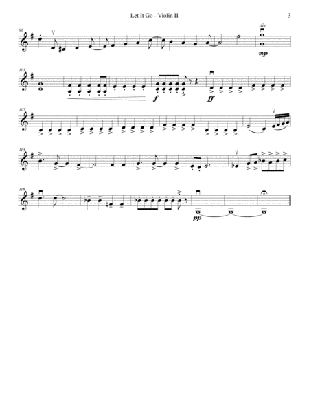 Let It Go (from Frozen) - String Quartet or Quintet image number null