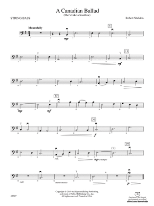 A Canadian Ballad: String Bass