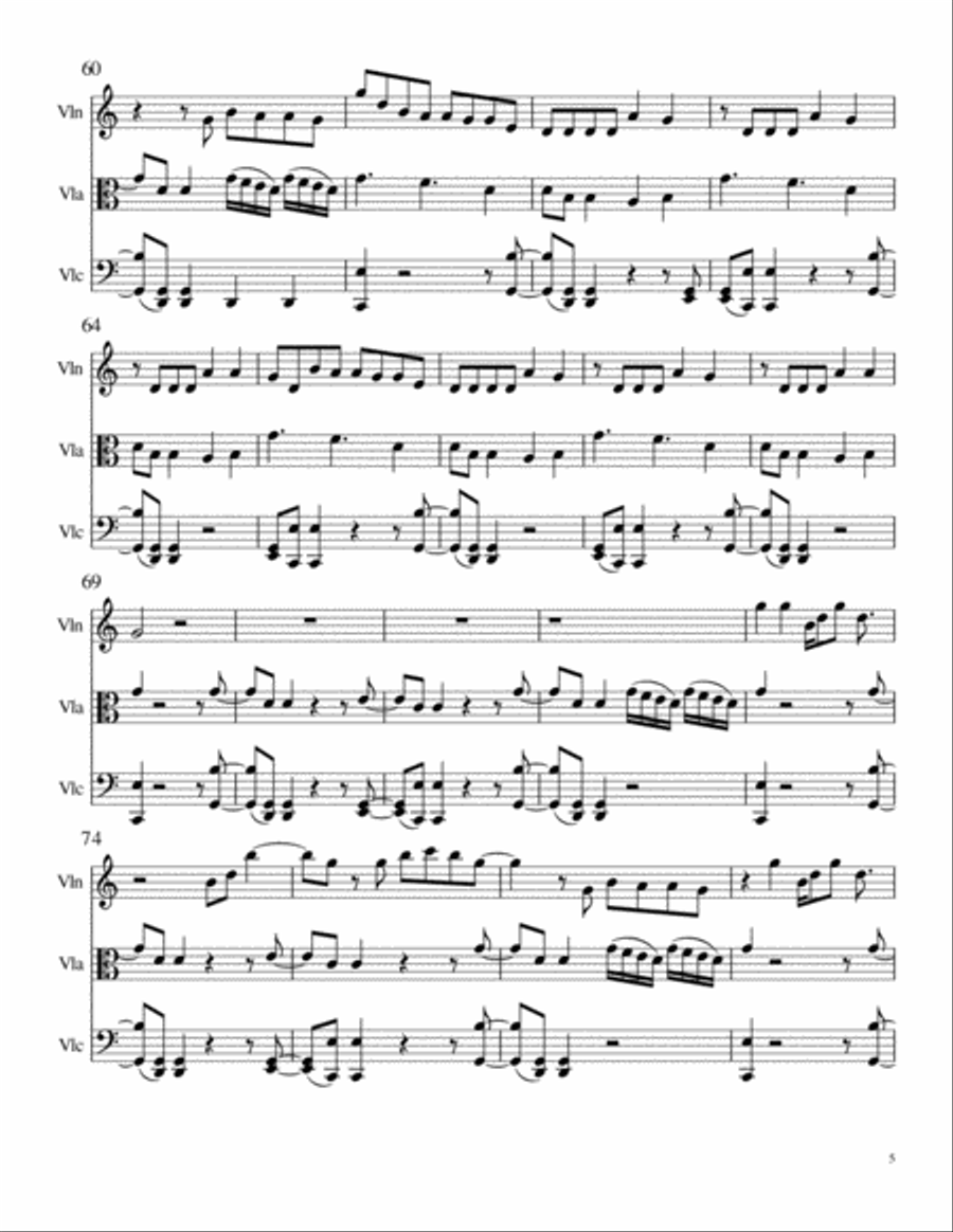 Call Me Maybe String Trio scores gallery preview page 5