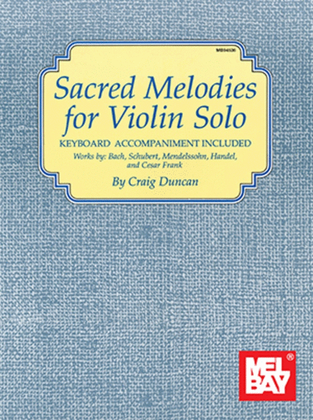 Book cover for Sacred Melodies For Violin Solo