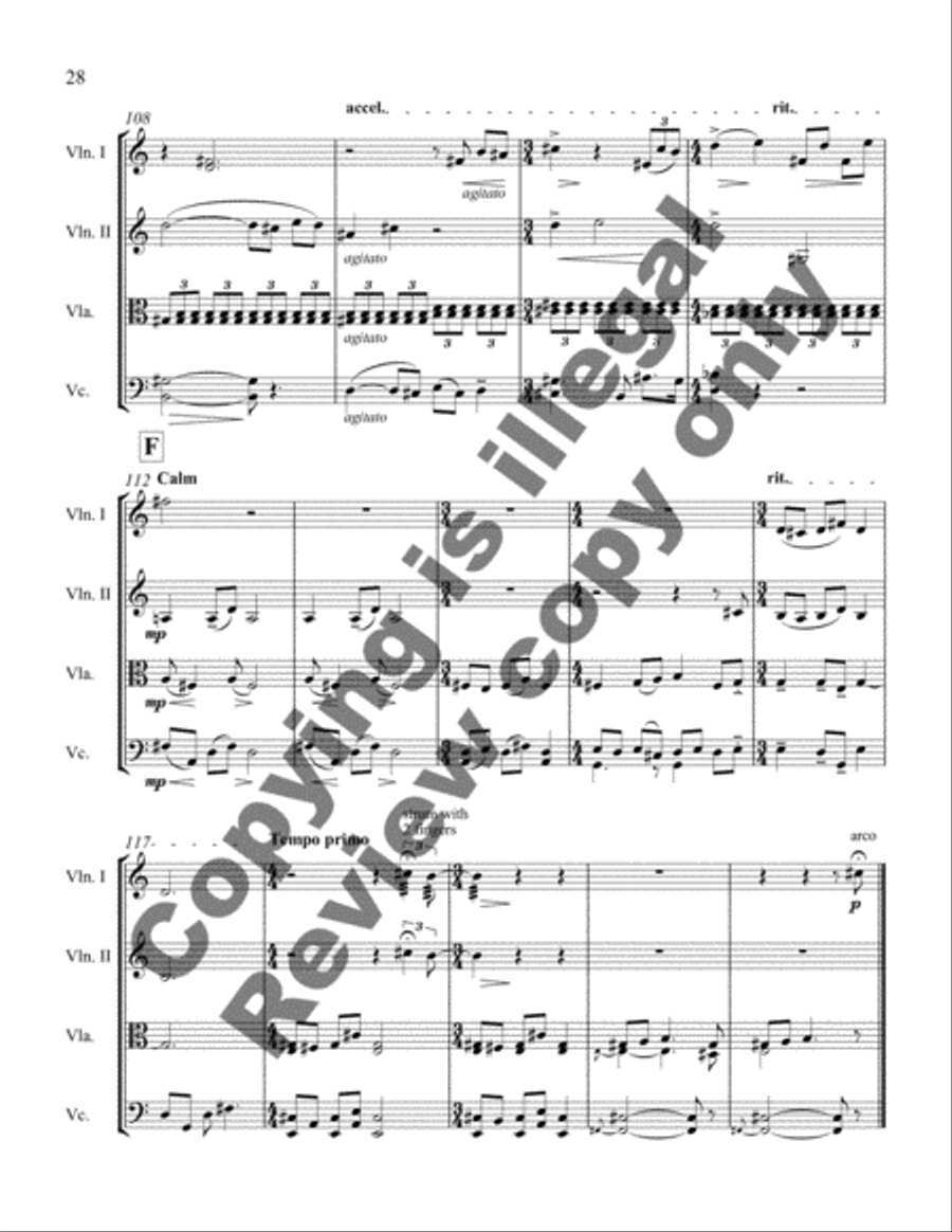 Life in Wayang Life in Wayang String Quartet scores gallery preview page 12