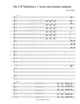 Sinfonia n 1 Op 110 Terzo movimento Andante