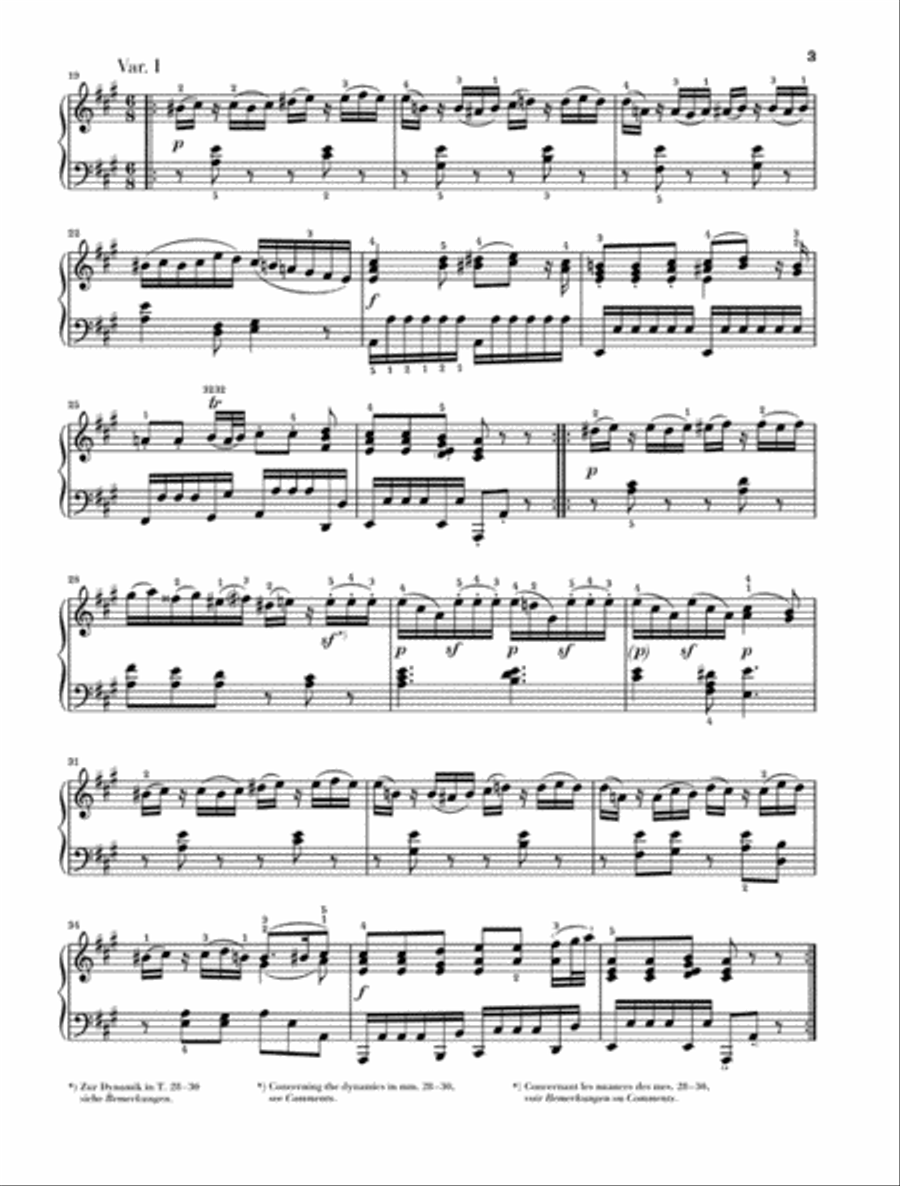 Piano Sonata in A Major K331 (300i) (with Alla Turca) Piano Solo scores gallery preview page 3