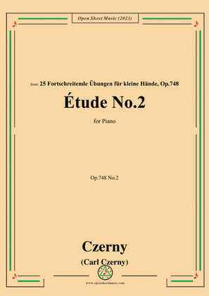 Book cover for C. Czerny-Exercise No.2,Op.748 No.2